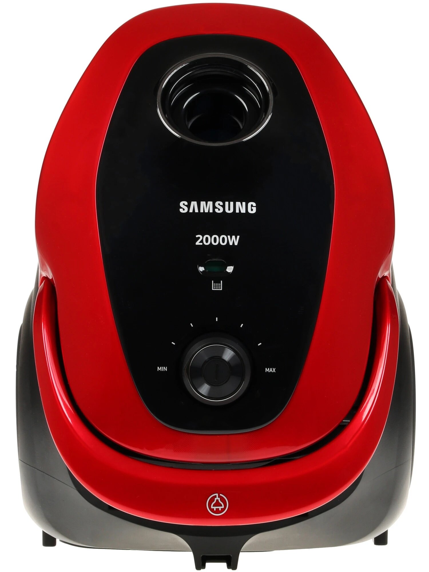 Картинки Пылесос Samsung VC20M257AWR, сухой, мешок, телескопическая труба, 2000 Вт, красный/черный