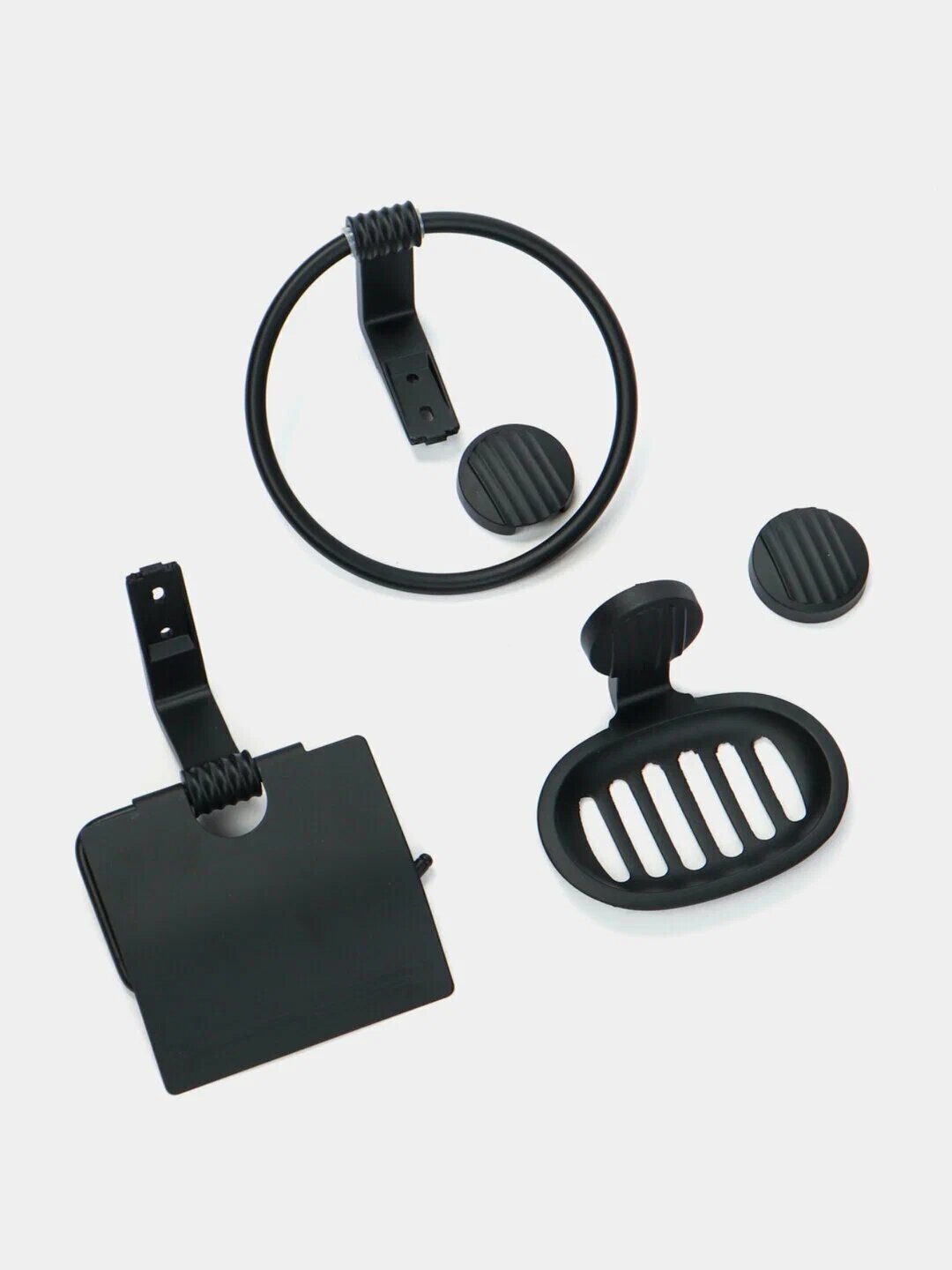 Набор для ванной Ronas, нержавеющая сталь, глянцевый, серебристый — фото 1