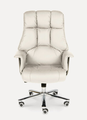 Изображение товара Norden компьютерное кресло Президент слоновая кость экокожа