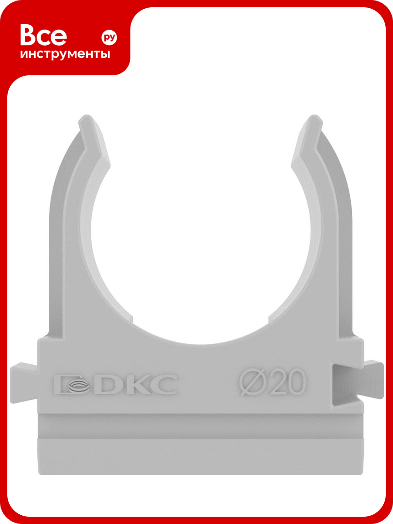 Держатель клипса DKC быстрогомонтажад20мм упак 100шт 51020MDIY