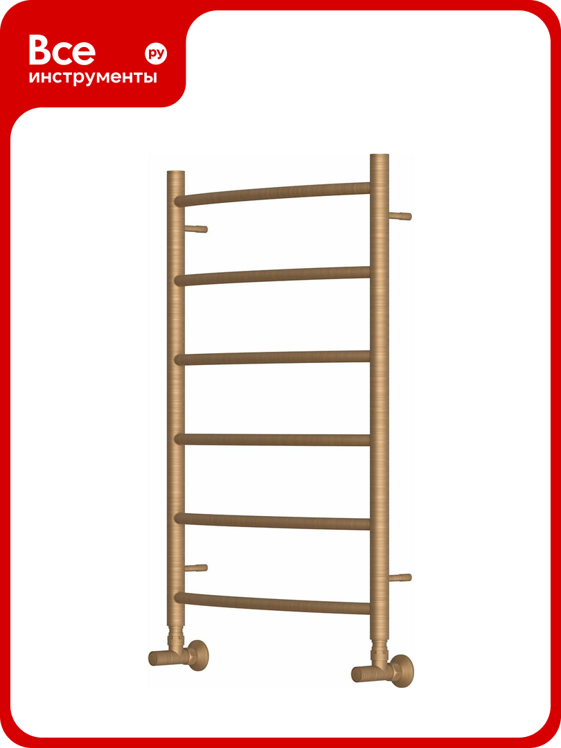Водяной полотенцесушитель Point афина п6 500x800 бронза PN04158BR