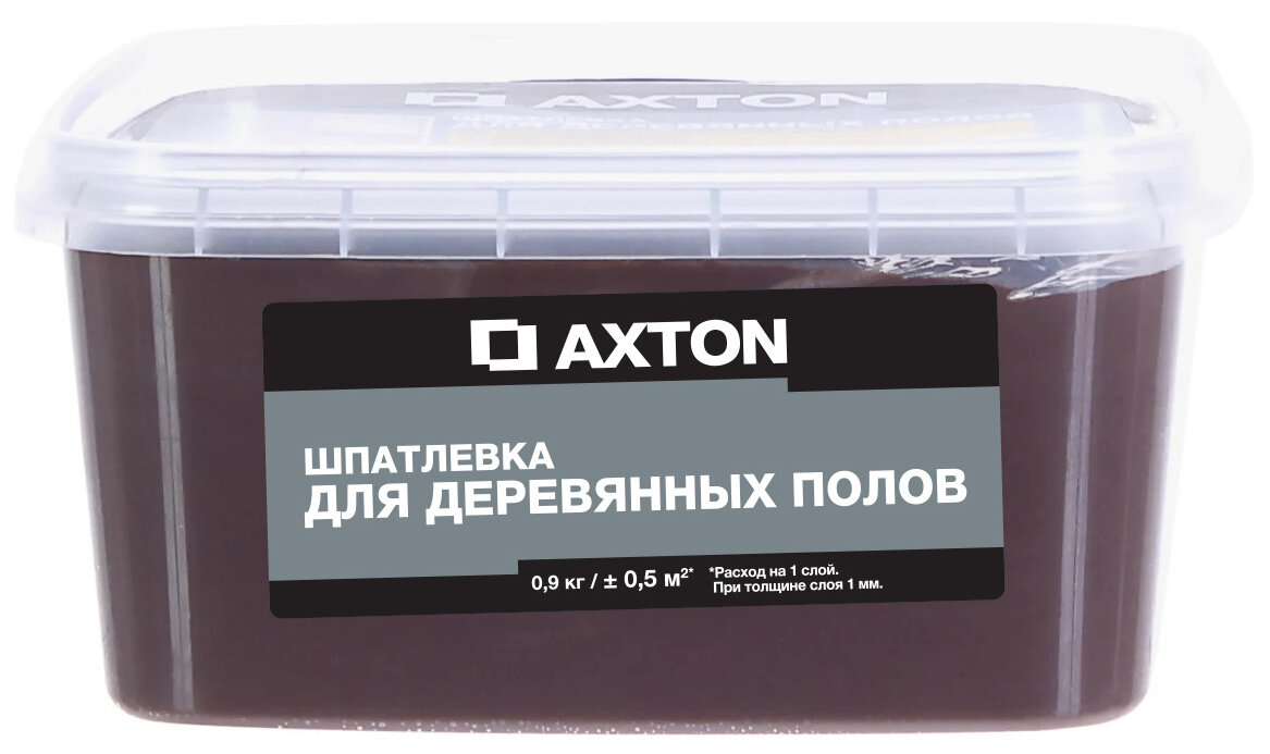 Шпатлёвка Axton для деревянных полов 0.9 кг эспрессо