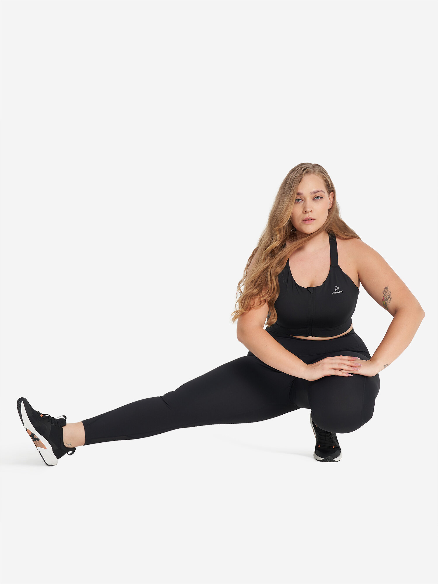 Компрессионные Легинсы Легинсы спортивные Demix W D Fitness Leggings Plus Size, размер 58-60, черный