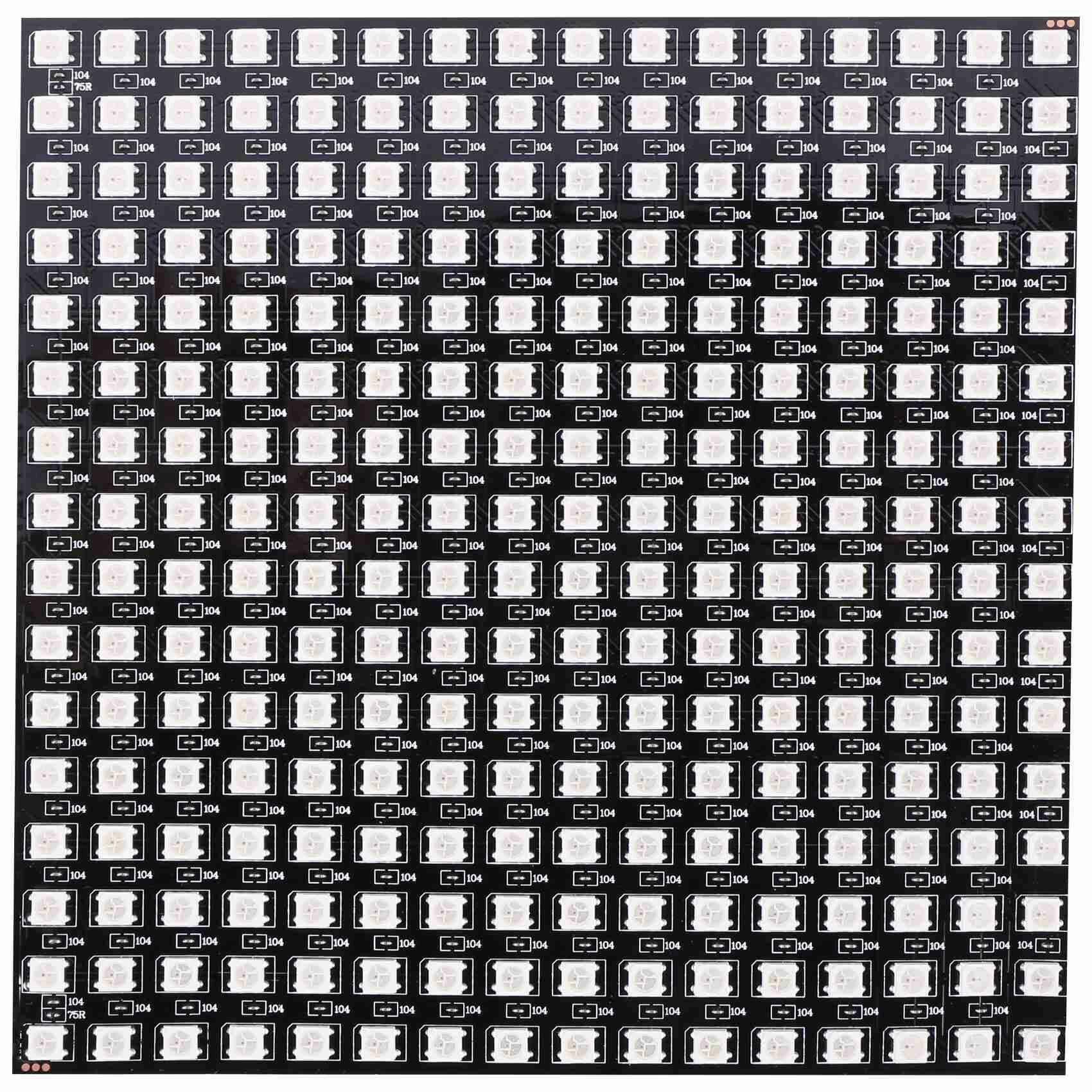 WS2812B LED RGB Гибкая пиксельная панель 16X16 Модуль Матричный экран