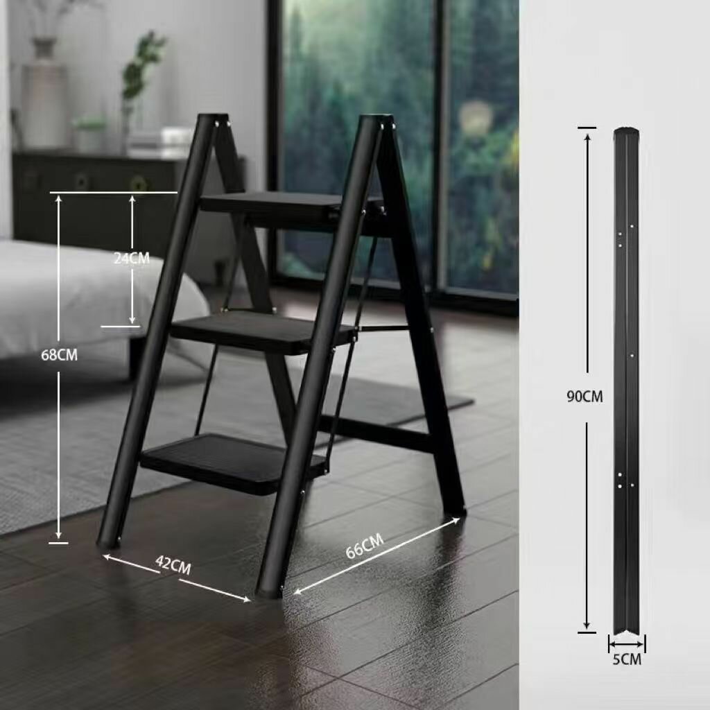 Лестница стремянка 3 ступени складная colombo Leonardo 3 сделано в Италии из алюминия выдерживает нагрузку 150 кг широкие ступени 32 х 26 см гарантия 5 лет черное