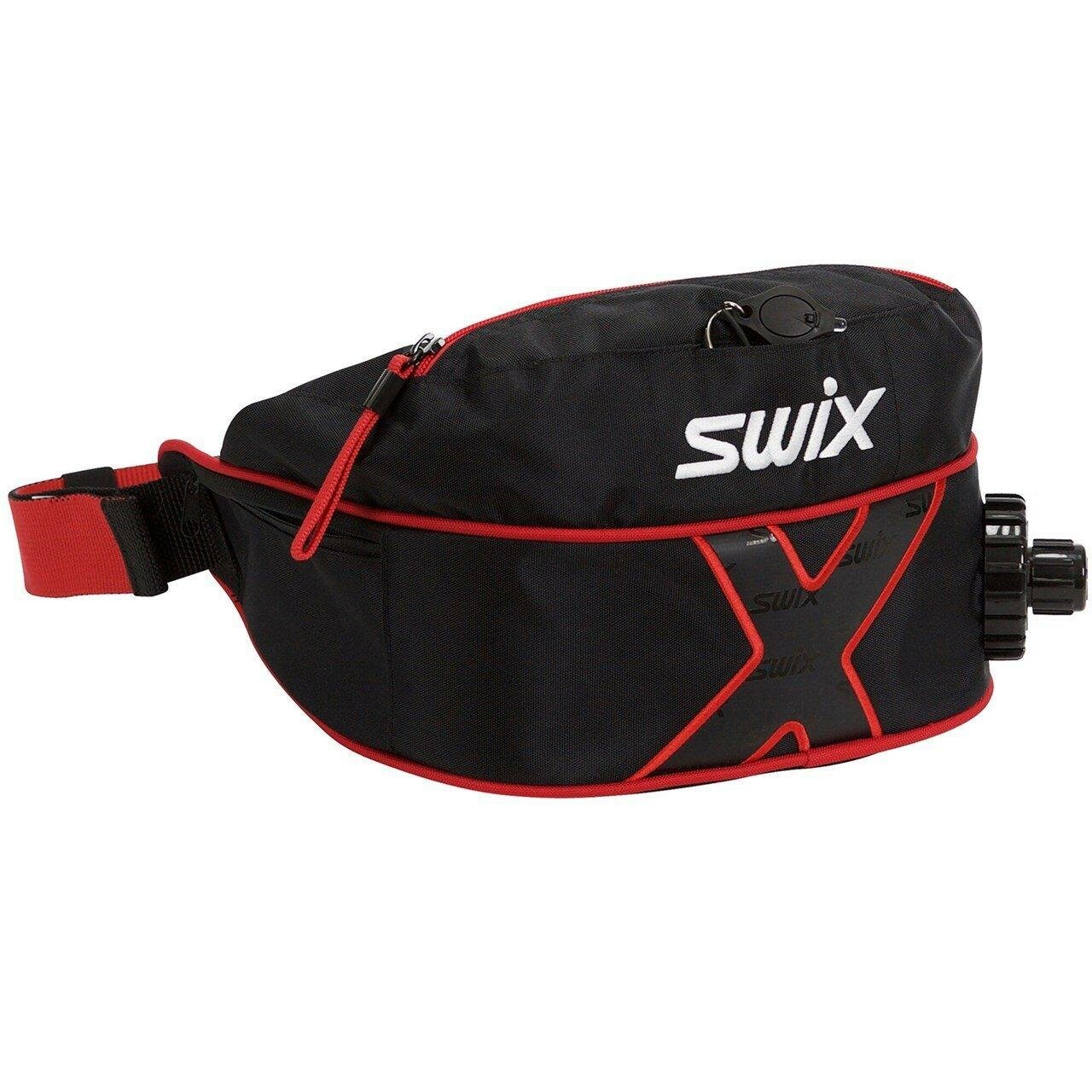 Термос-подсумок Swix Junior, для девочек и мальчиков, 0.6 л, чёрный, красный
