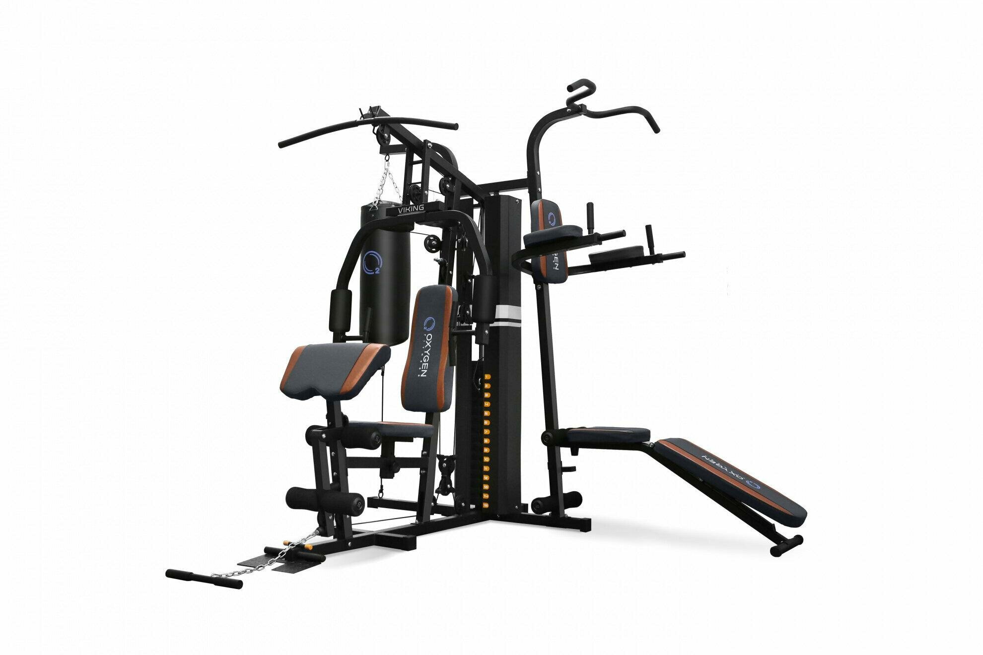 Силовой комплекс OXYGEN VIKING, черный, 3 позиции, регулировка сиденья