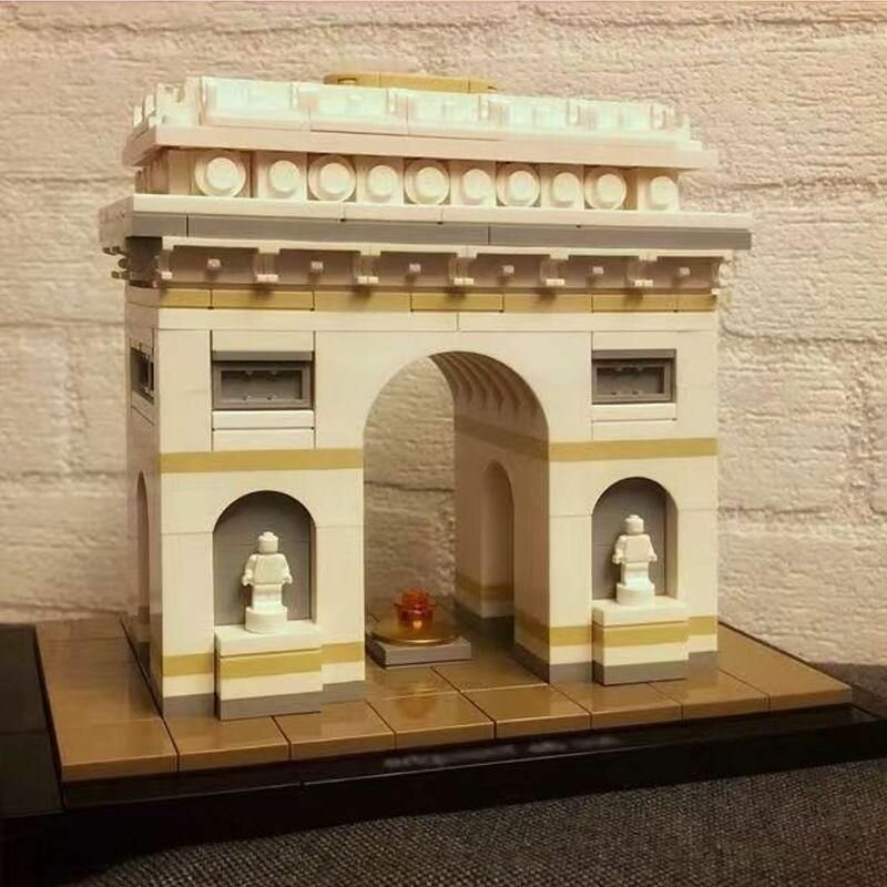 Конструктор архитектура Париж-Триумфальная арка, arichitecture Arc de Triomphe, 386 деталей-1 шт