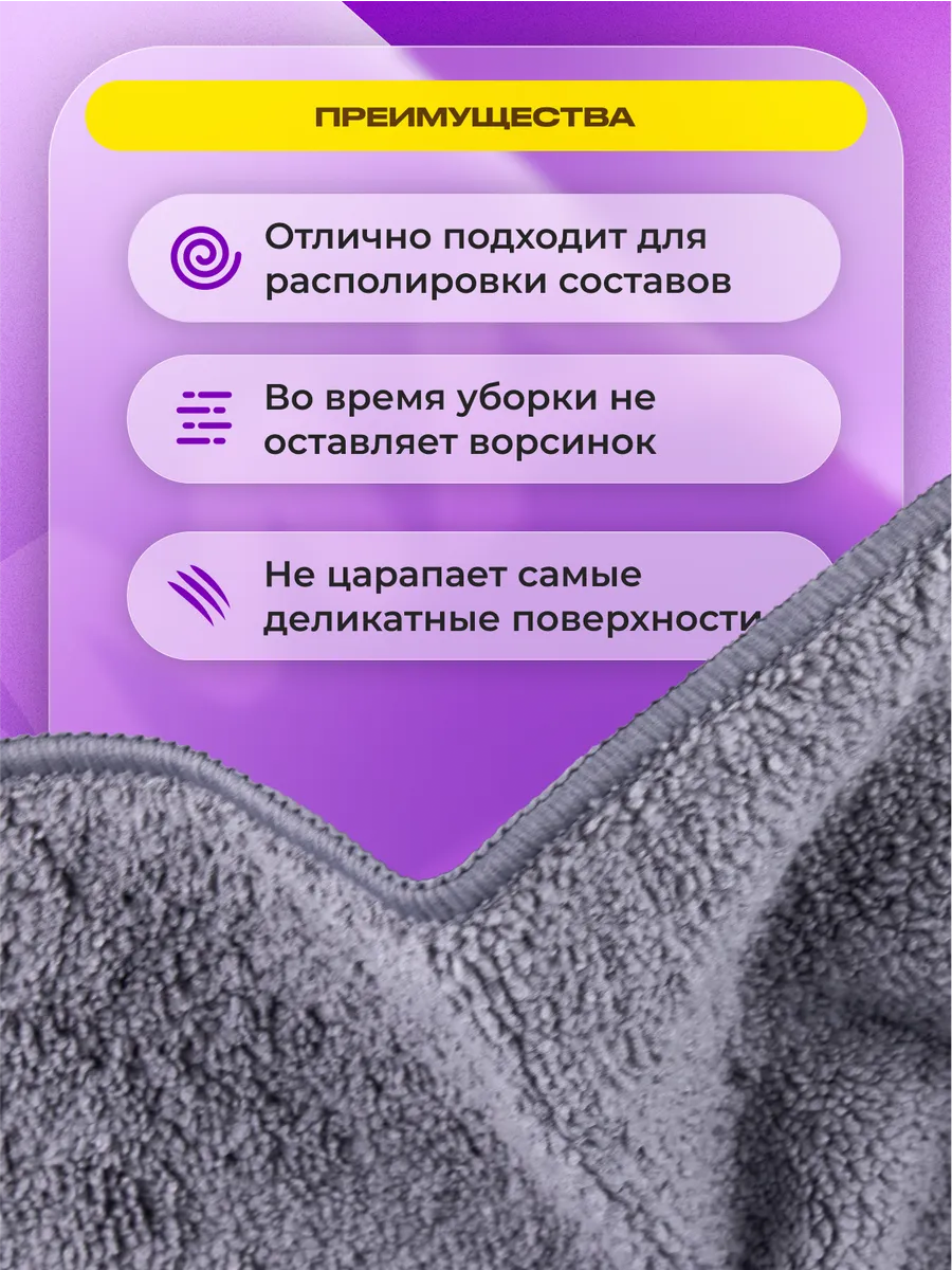 Микрофибра для автомобиля, тряпка из микрофибры, микрофибра тряпка Smart Open, Polish Fiber Special Series — фото 1