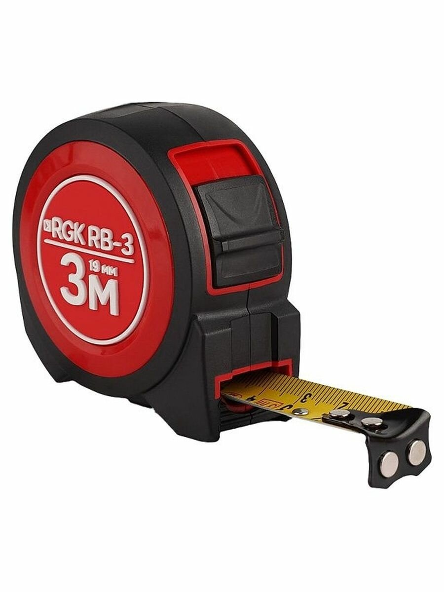 Измерительная рулетка RGK RB-3 3м / сталь + нейлон (арт. 723528)