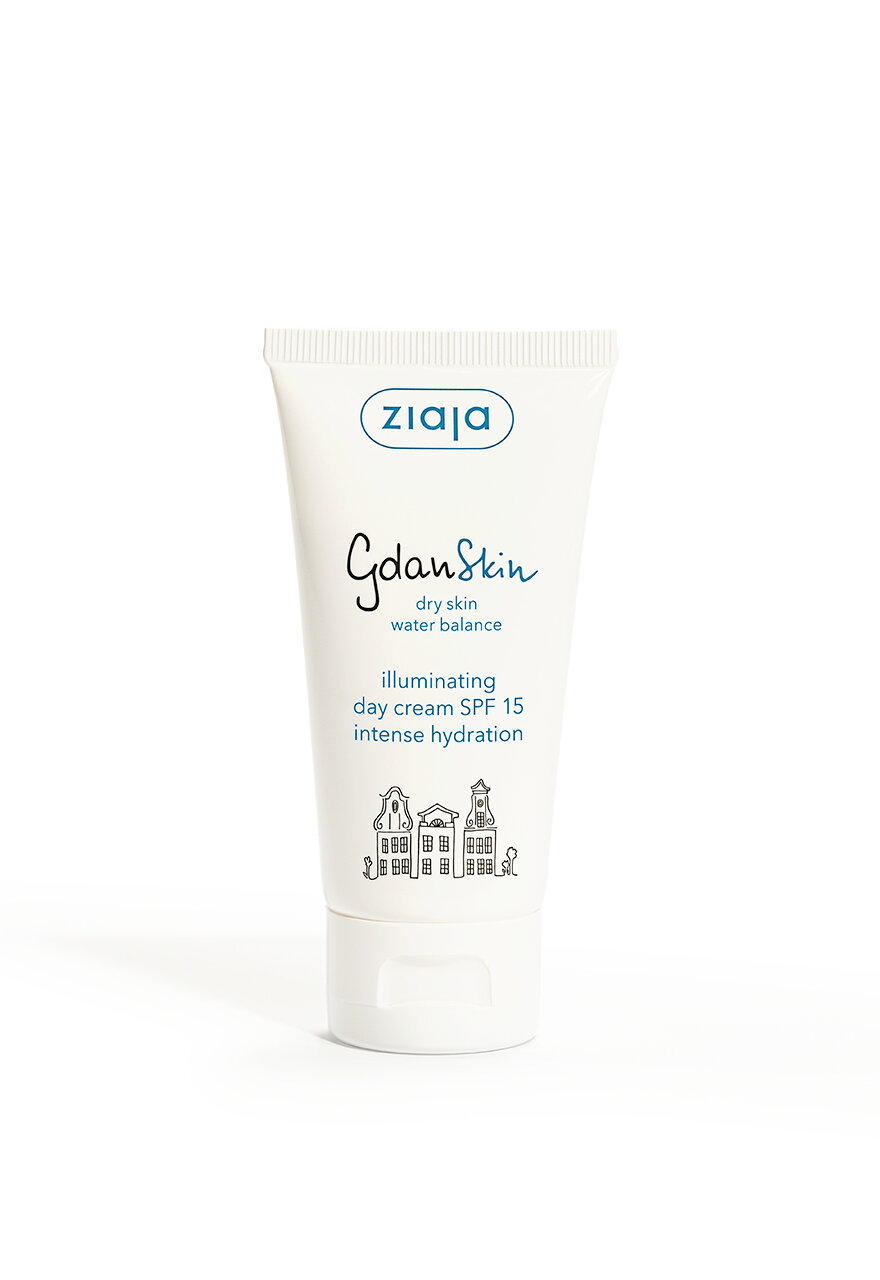 Увлажняющий крем Ziaja GdanSkin, SPF 15, для чувствительной кожи, 50 мл