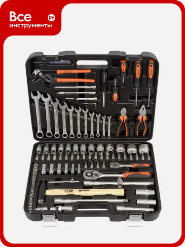 Изображение товара Набор инструмента АвтоDело 101 предмет 1/2DR 1/4DR 39899 10240, Удобен для хранения и транспортировки