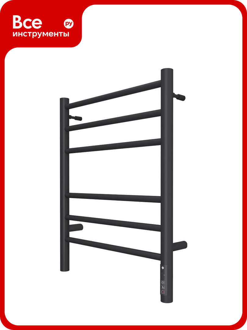 Полотенцесушитель Terminus КС Аврора П6 450x600 электро КС 9005 матовый 4670078527479