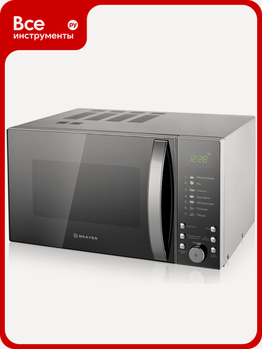 Изображение товара Микроволновая печь BRAYER, цифровое управление, 7 режимов приготовления, LED дисплей, таймер