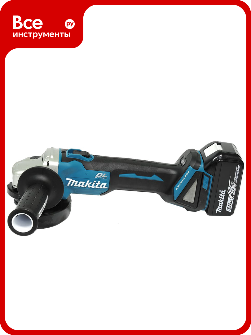 Аккумуляторная угловая шлифовальная машина Makita LXT DGA504RF