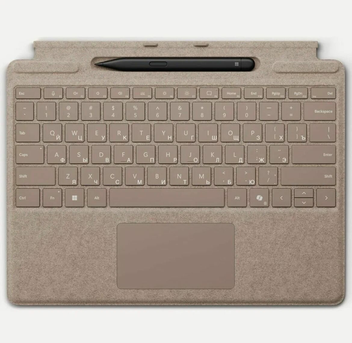 Клавиатура Microsoft Surface Pro Keyboard X/8/9/10/11 with Copilot button (Alcantara) (Dune) RUS + Slim Pen 2