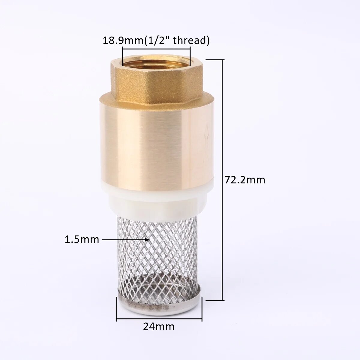 Обратный клапан UP-CLOUD латунный с фильтром 6-19 мм Check Valve