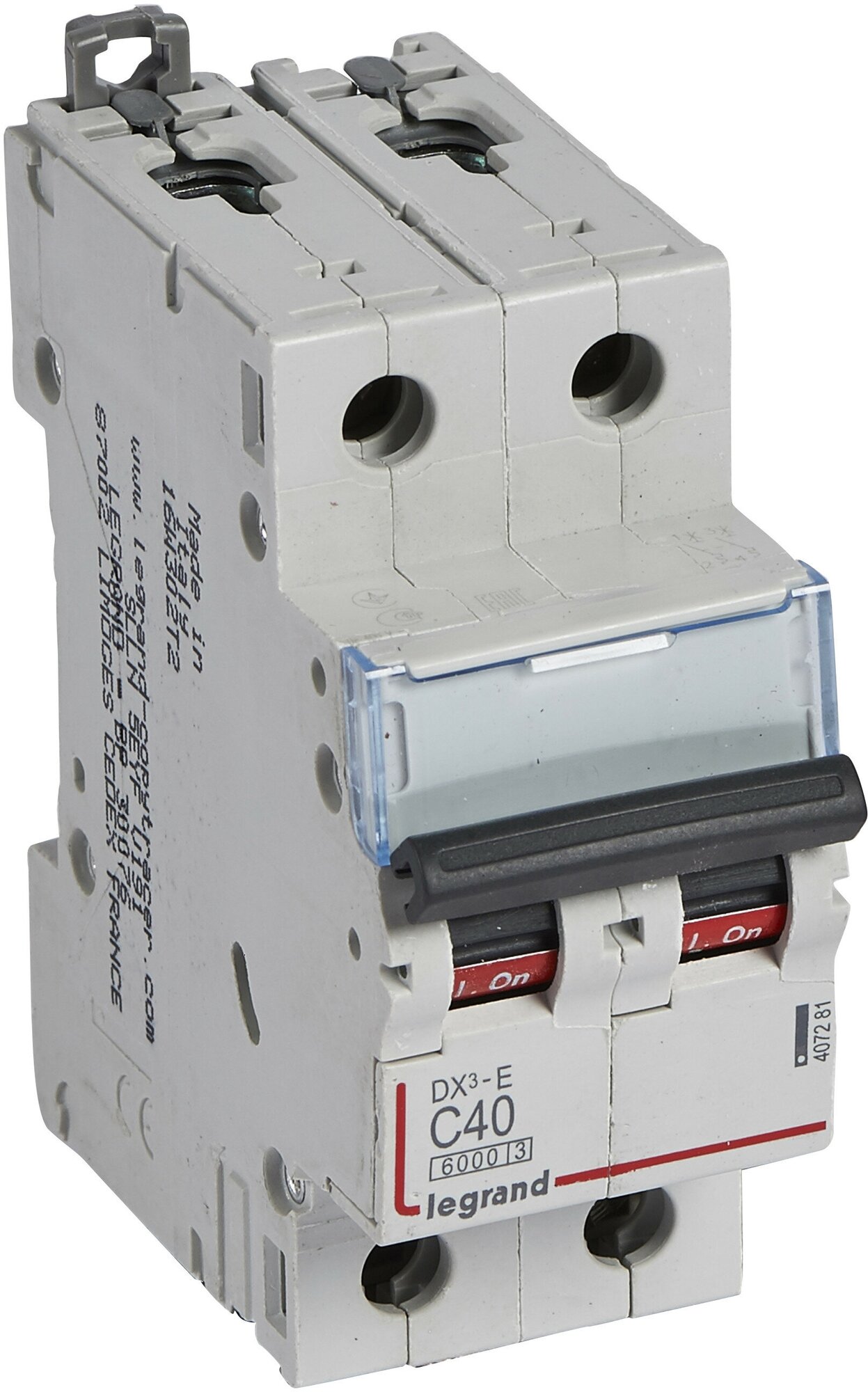 Автоматический выключатель Legrand DX3-E 2P 40А тип C 6кА 407281