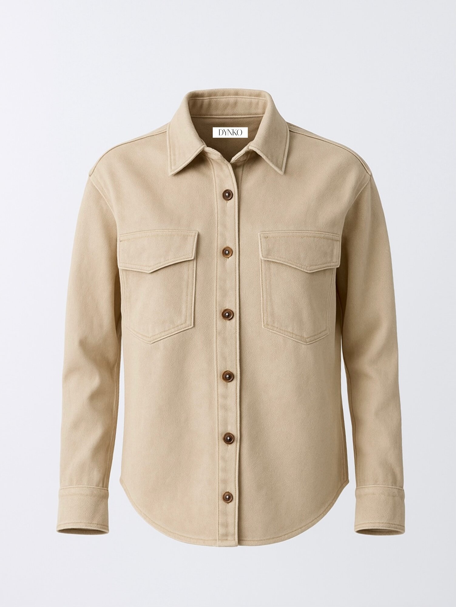 Рубашка DYNKO, размер M, бежевый