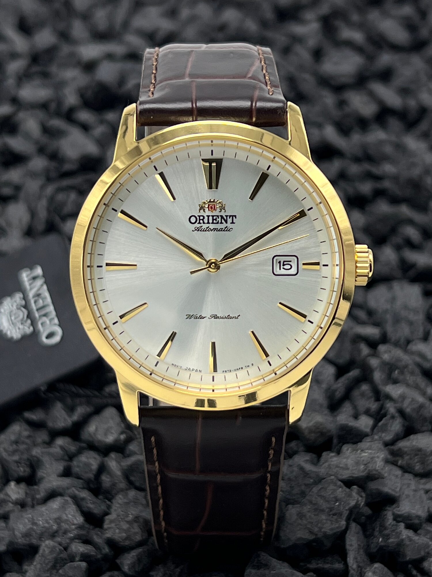 Наручные часы ORIENT Contemporary, белый/золотой/коричневый