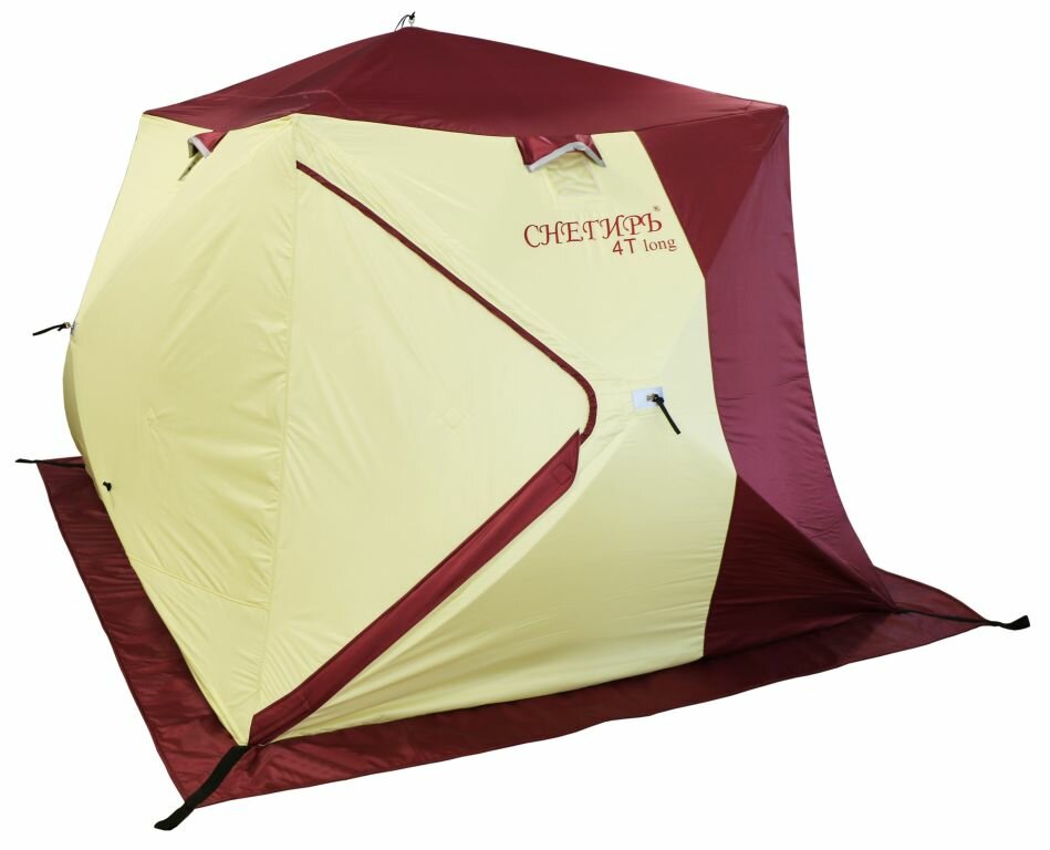 Палатка зимняя 4-местная Снегирь 4T Long для рыбалки, трехслойная — фото 1