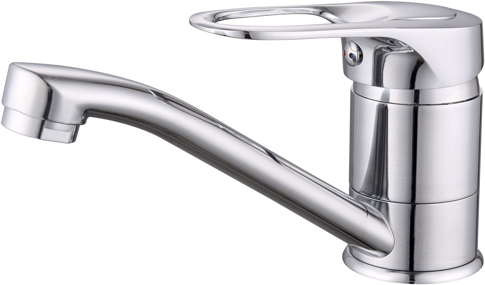 Смеситель для раковины умывальника ECONOCE EC0249 низкий длинный поворотный излив