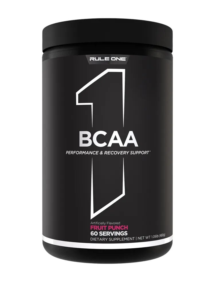 Аминокислоты Rule 1 BCAA 2:1:1, 480 г, 60 порций, энергия, ананас — фото 1