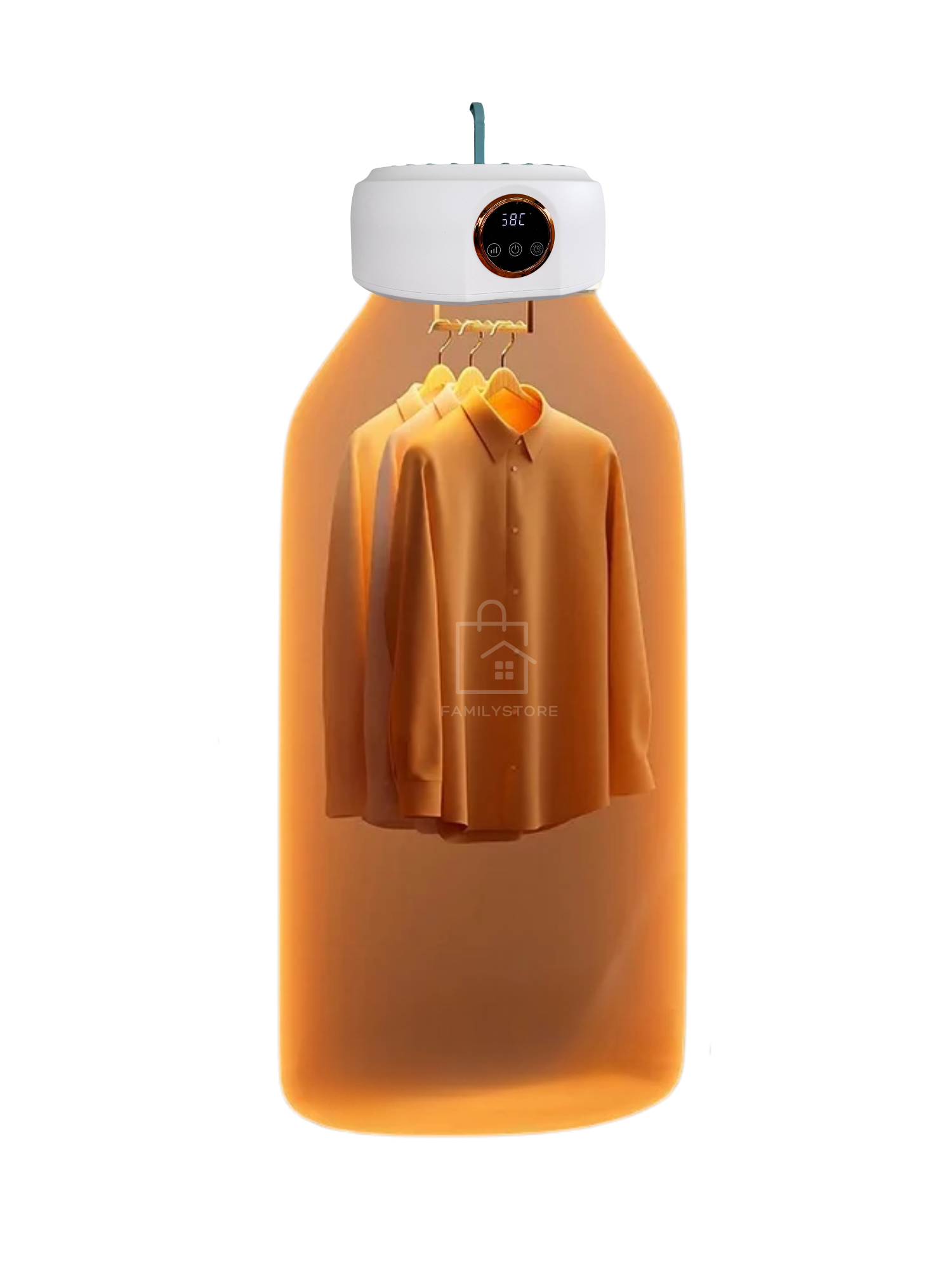 Изображение Навесная электрическая сушилка для одежды с дистанционным управлением портативная складная сушка для белья