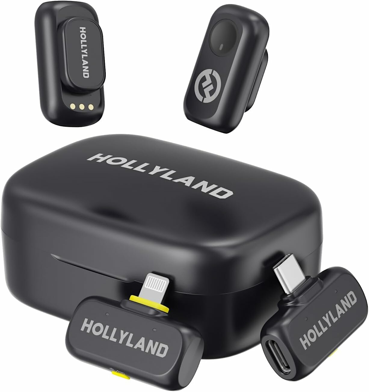 Микрофонный комплект HOLLYLAND "LARK" A1 Combo, электретный, конденсаторный, беспроводной, шумоподавление