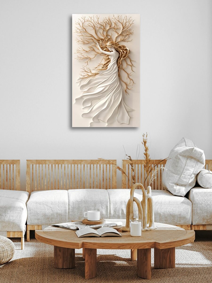 Картина на холсте LOFTime 60х100 Девушка дерево 2 КБ-1780-60100