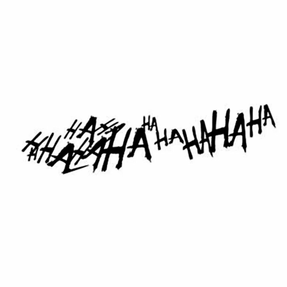 Наклейка HaHa Joker, черная, для авто/мото