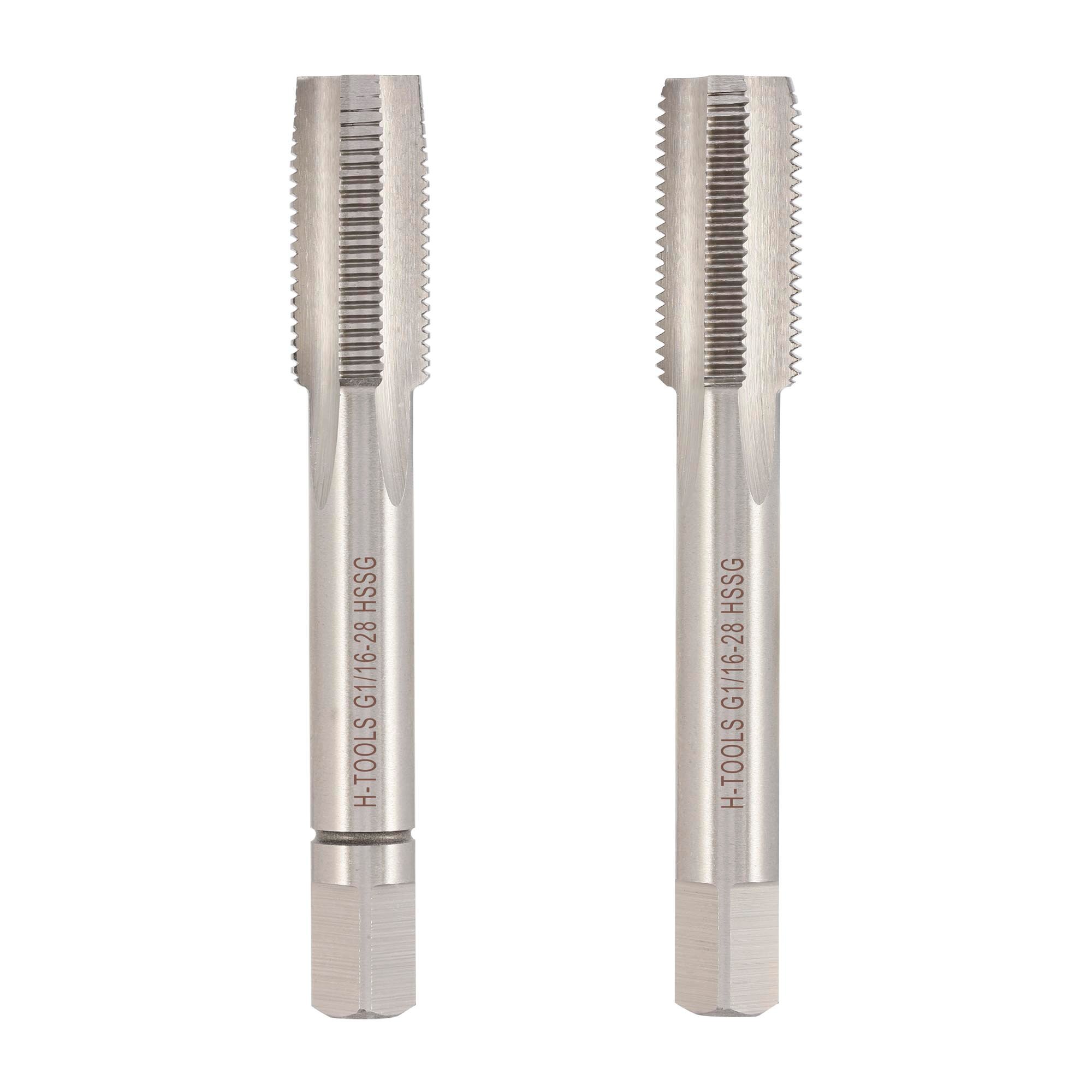Набор метчиков 2шт H-Tools HSS-G DIN5157 G 1/16"-28 25310HT