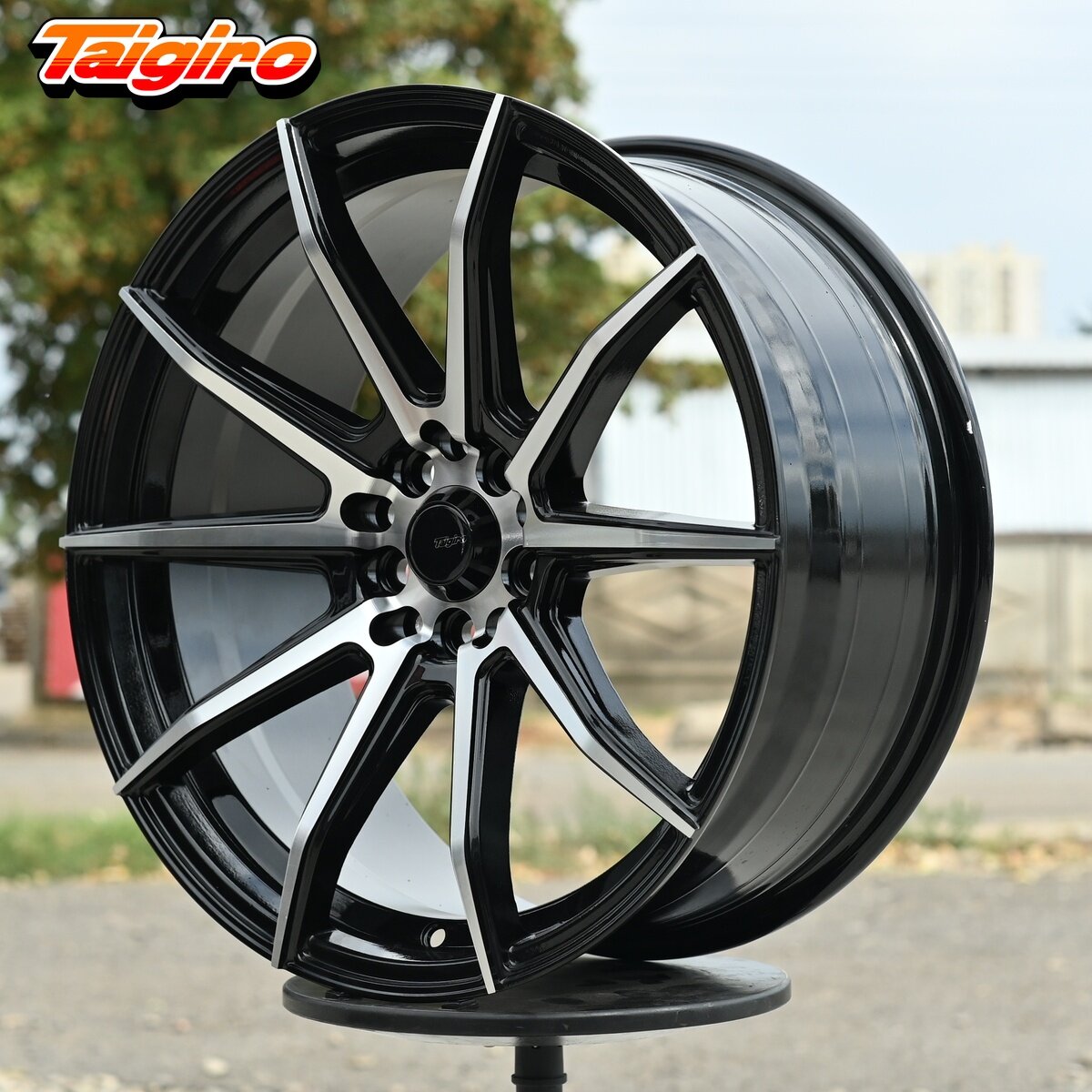 Комплект Литых Дисков R18 Taigiro Spider 8.0J ET30 5*100/114.3 (DX10) Черный С фрезерованными спицами