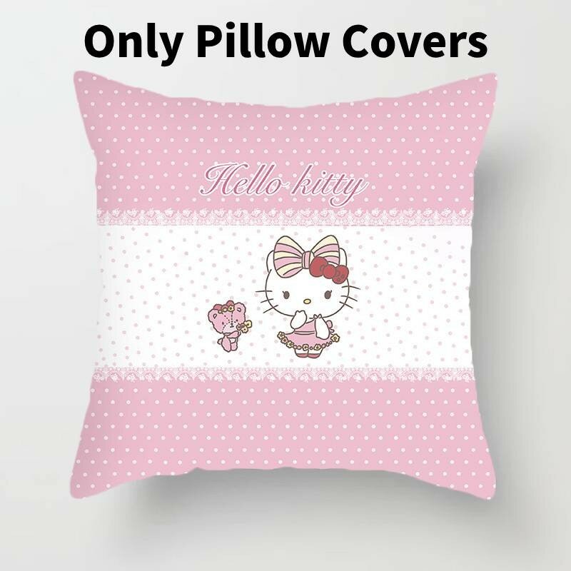 Cartoon pillow cover with ultra soft fabric for home office and bedroom decor