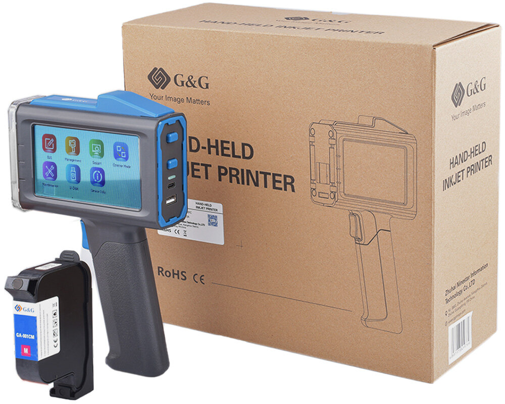 GG-HH1001C G&G портативный ручной принтер/маркиратор — фото 1
