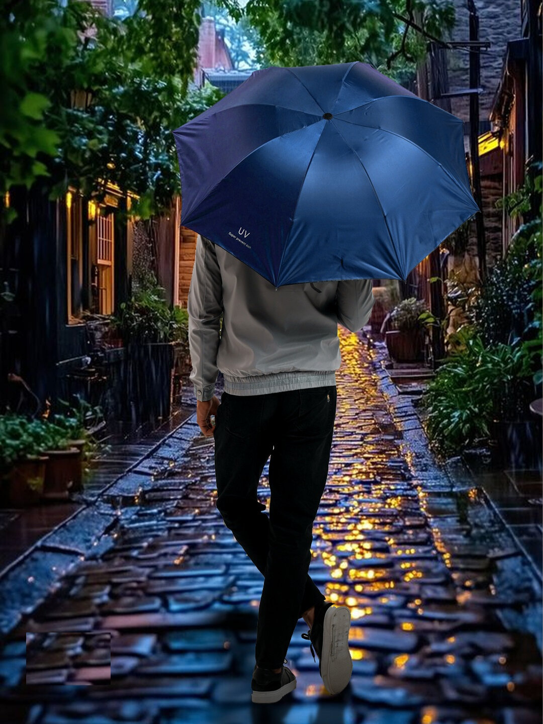 Зонт-трость , blue — фото 1