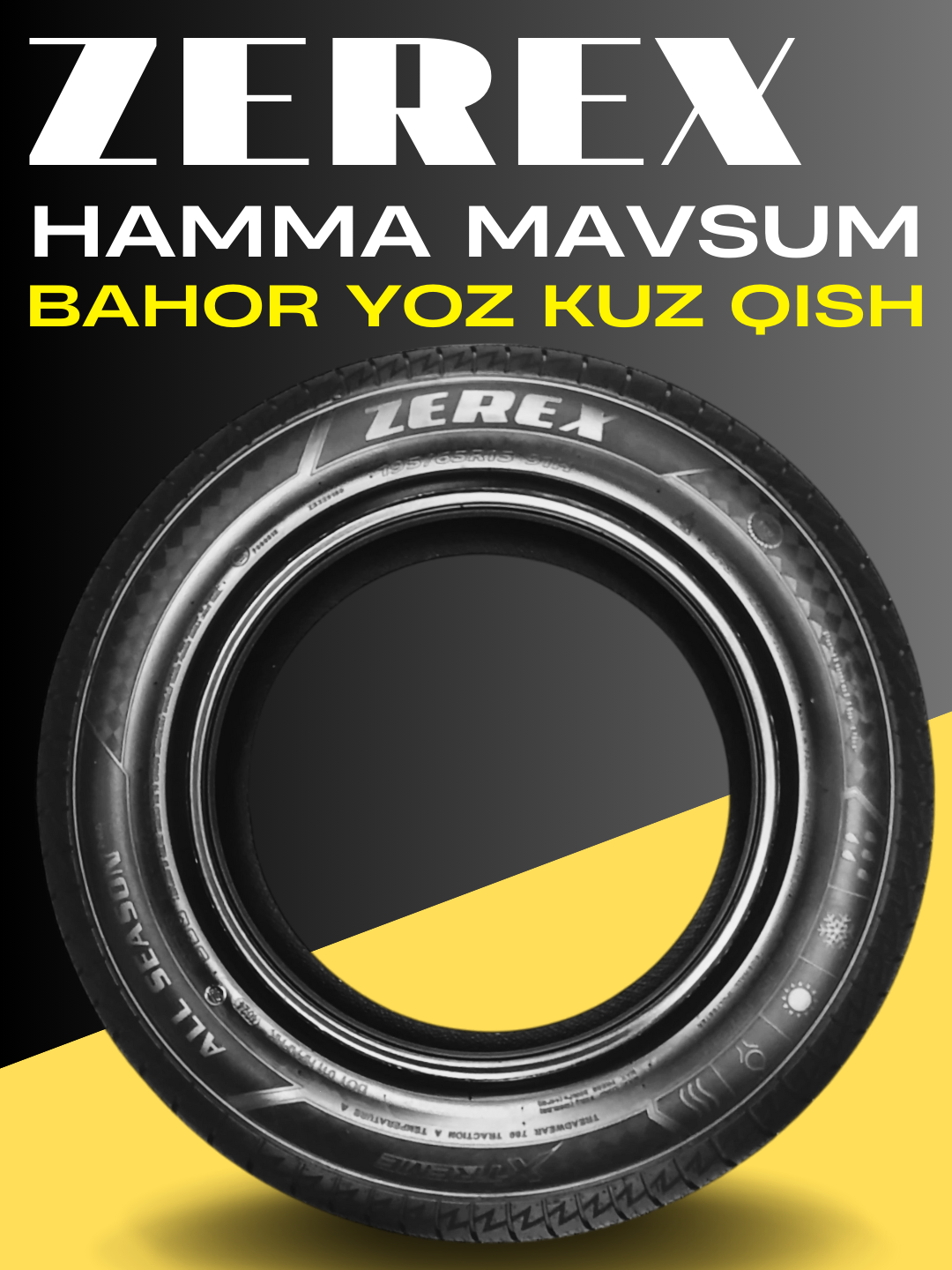 Шина ZEREX, 165/70R13, всесезонная, 4 штук — фото 1