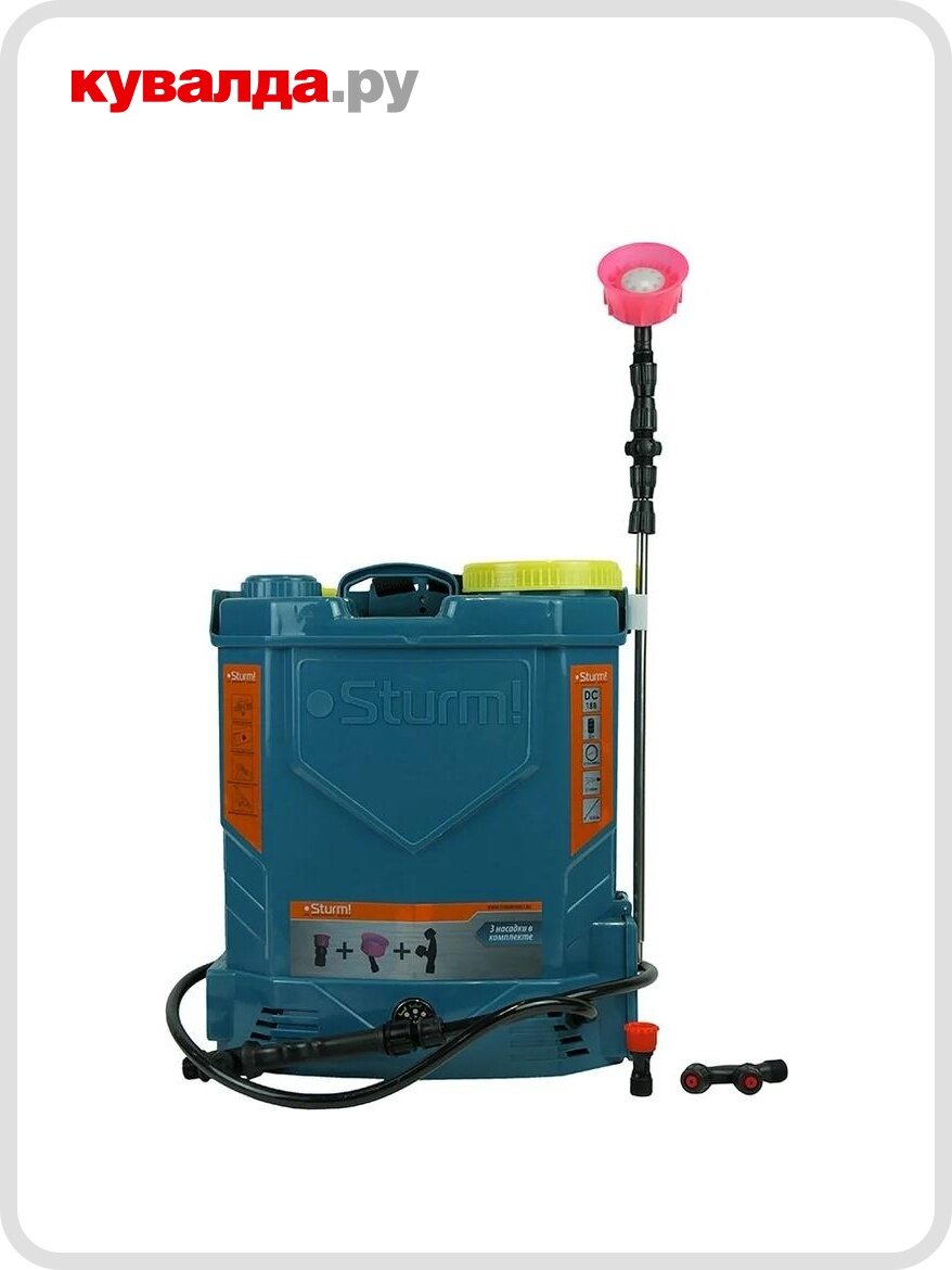 Опрыскиватель аккумуляторный Sturm GS8212N садовый ранцевый 12л без АКБ и ЗУ