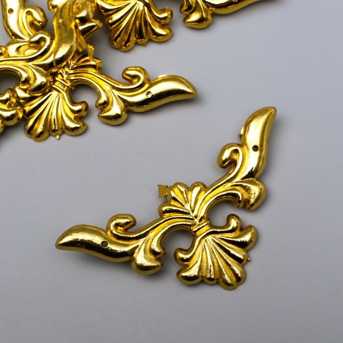 Уголок декоративный для шкатулки ключницы «Греция» набор 8 шт 6×6 см