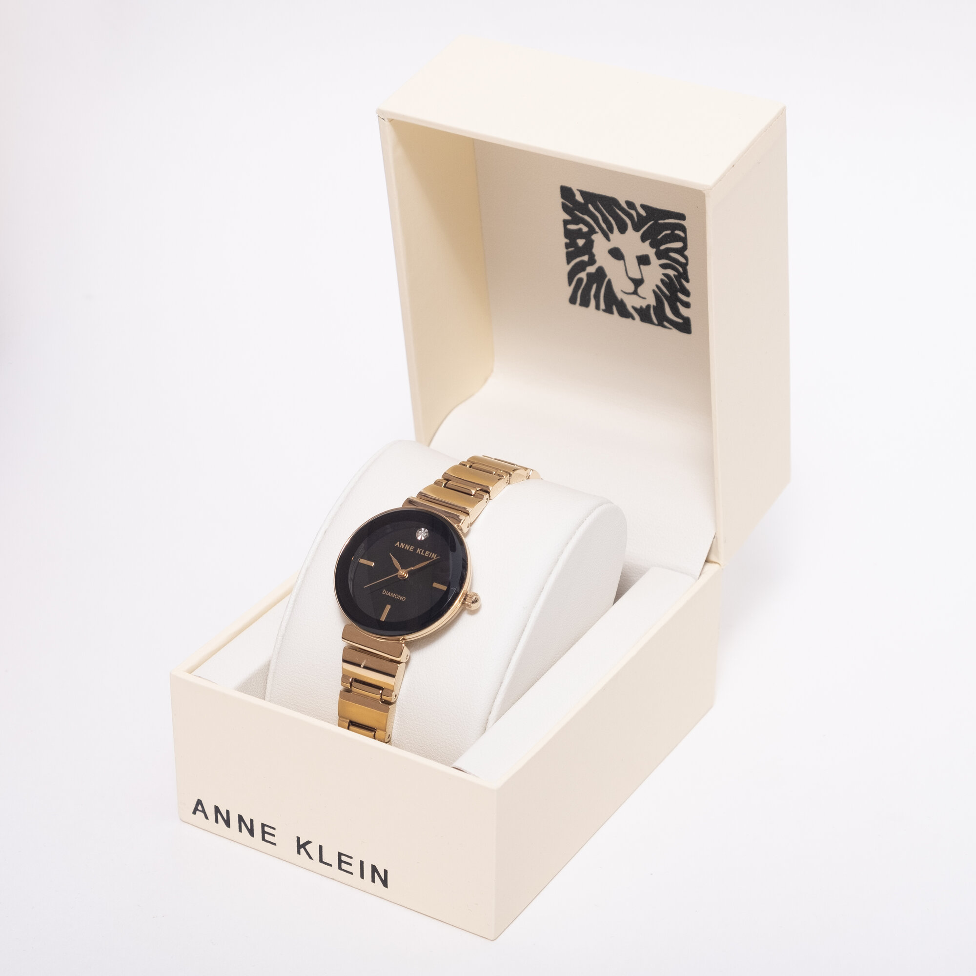 Наручные часы ANNE KLEIN Diamond, черный/золотой — фото 1