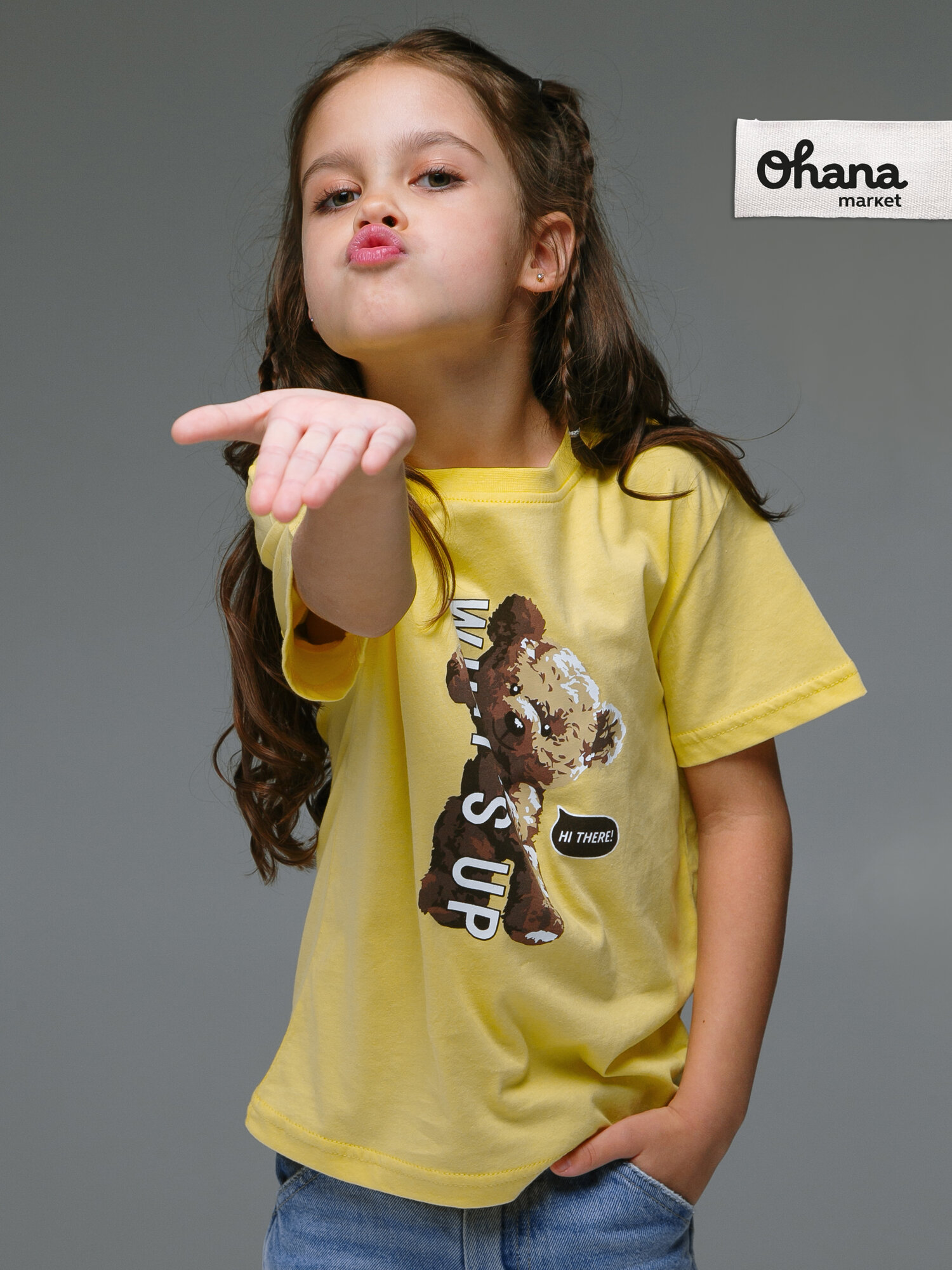 Футболка Ohana kids для физкультуры и детского сада размер 146 желтый