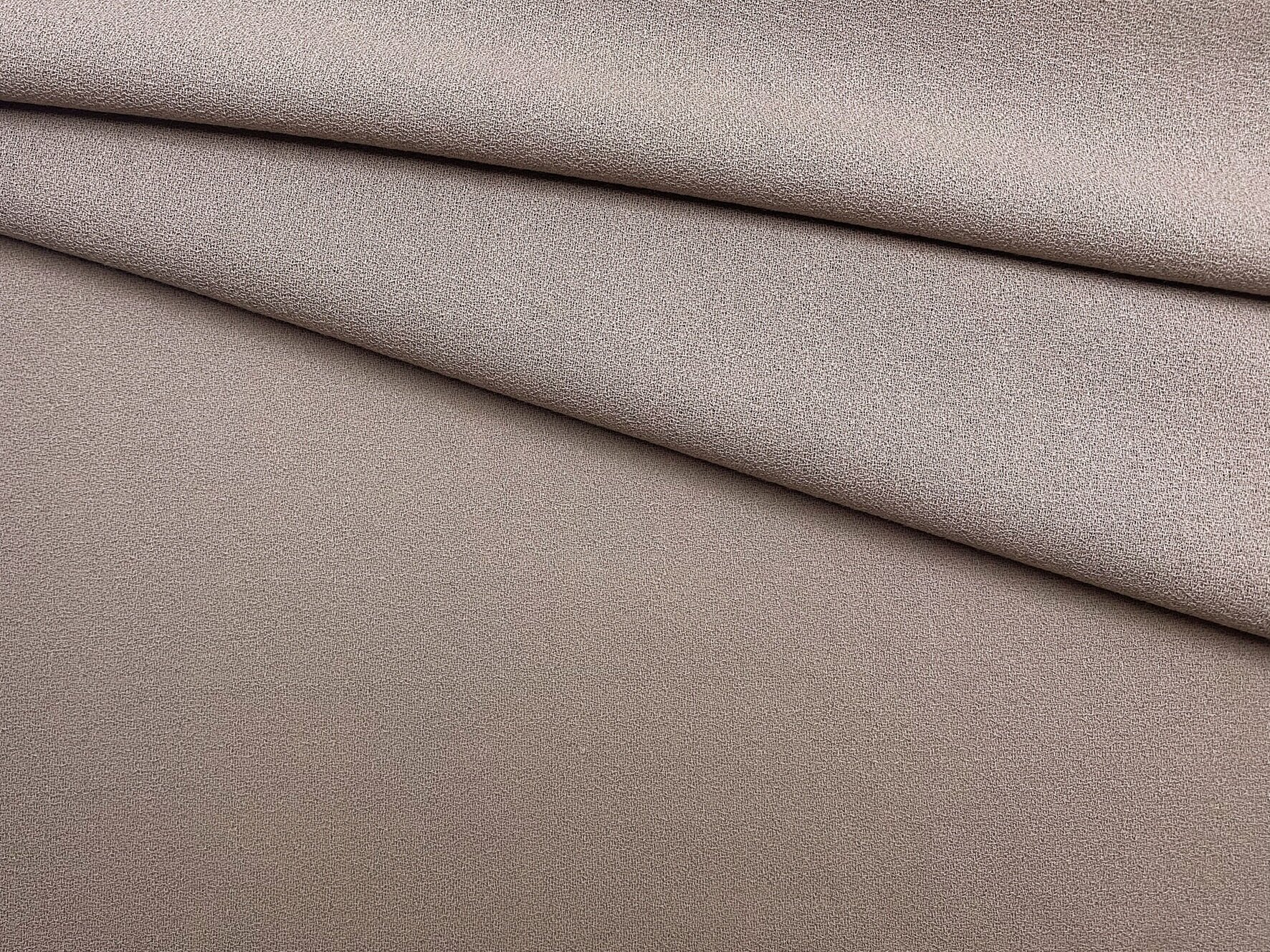 Ткань Креп пудрово -серого цвета 49488