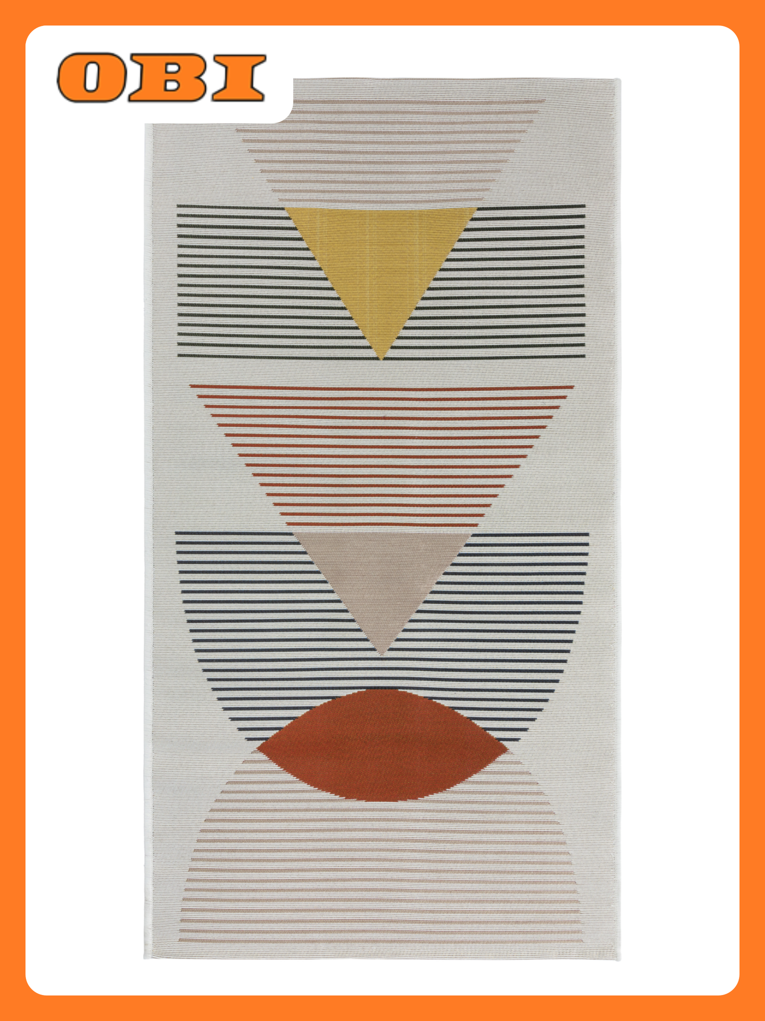 Ковер GREEN BAY 0.8x1.5 м многоцветный антискользящий хлопок полиэстер полипропилен