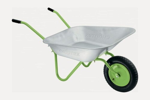 Изображение товара Тачка садовая одноколесная облегченная объем 65 л 689615