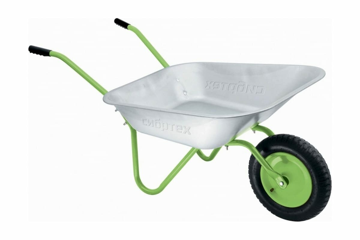Тачка садовая одноколесная облегченная объем 65 л 689615