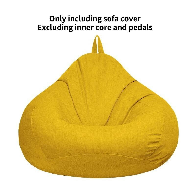 Чехол для кресла мешка relax желтый 100*120 см