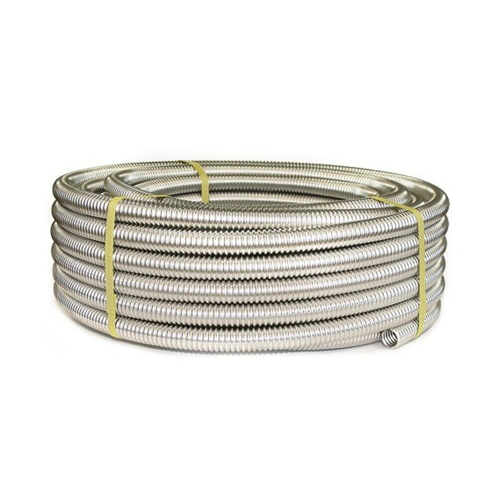 Труба гофрированная Stahlmann 20 мм нержавеющая сталь отожженная (5 м)