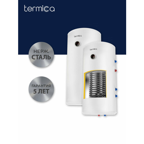 фото Бойлер косвенного нагрева termica amet 80w inox под тэн 1"1/2