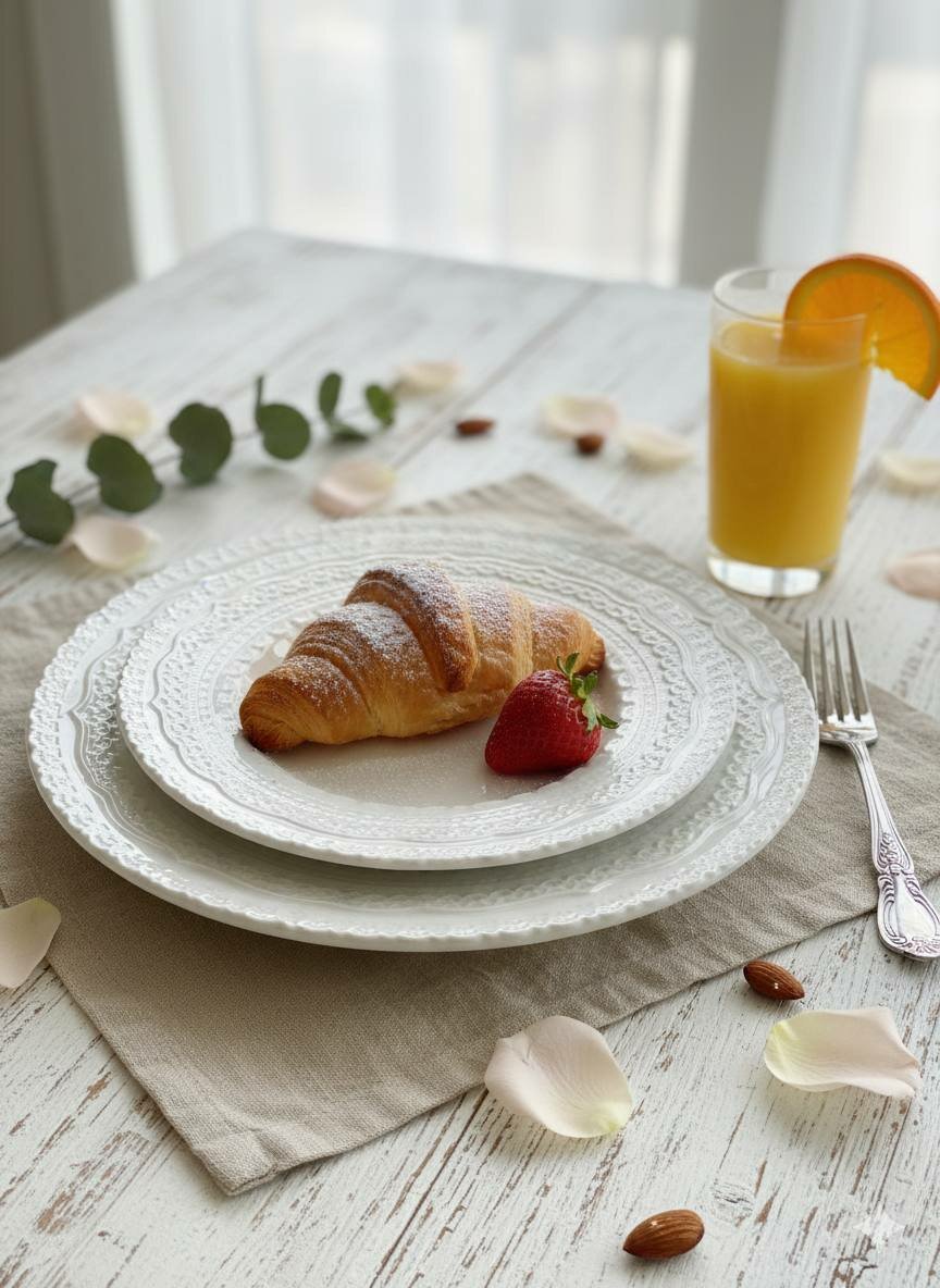 Керамическая тарелка с рельефным узором, 25 см, тарелька в стиле Pinterest — фото 1