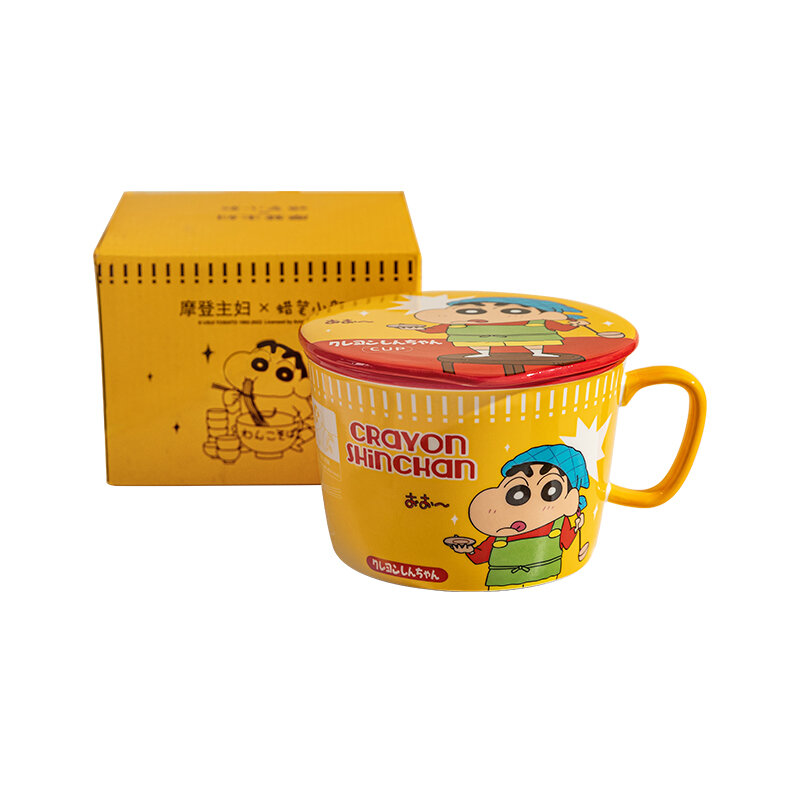 Керамическая миска унисекс MDZF SWEET HOME x Crayon Shinchan Crayon Shin-Chan Instant Noodle Bowl, желтый